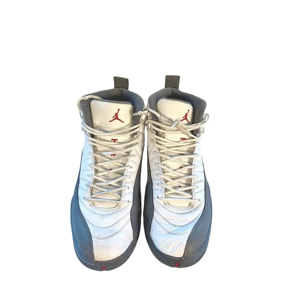 Air Jordan 12 XII Retro‎ White Dark Gray Men's Size 12 US 130690 160
